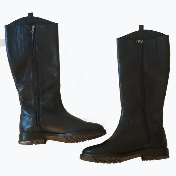 Fabianelli Boots 100% Leather. Black Size 8 - Picture 1 of 8